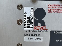 Revel Performa B15A Subwoofer Complete Amplifier Module With Transformer/JUA3831