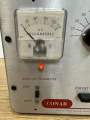 Conar 400 Mono Band Ham Radio Transmitter Crystal Key TESTED Works.