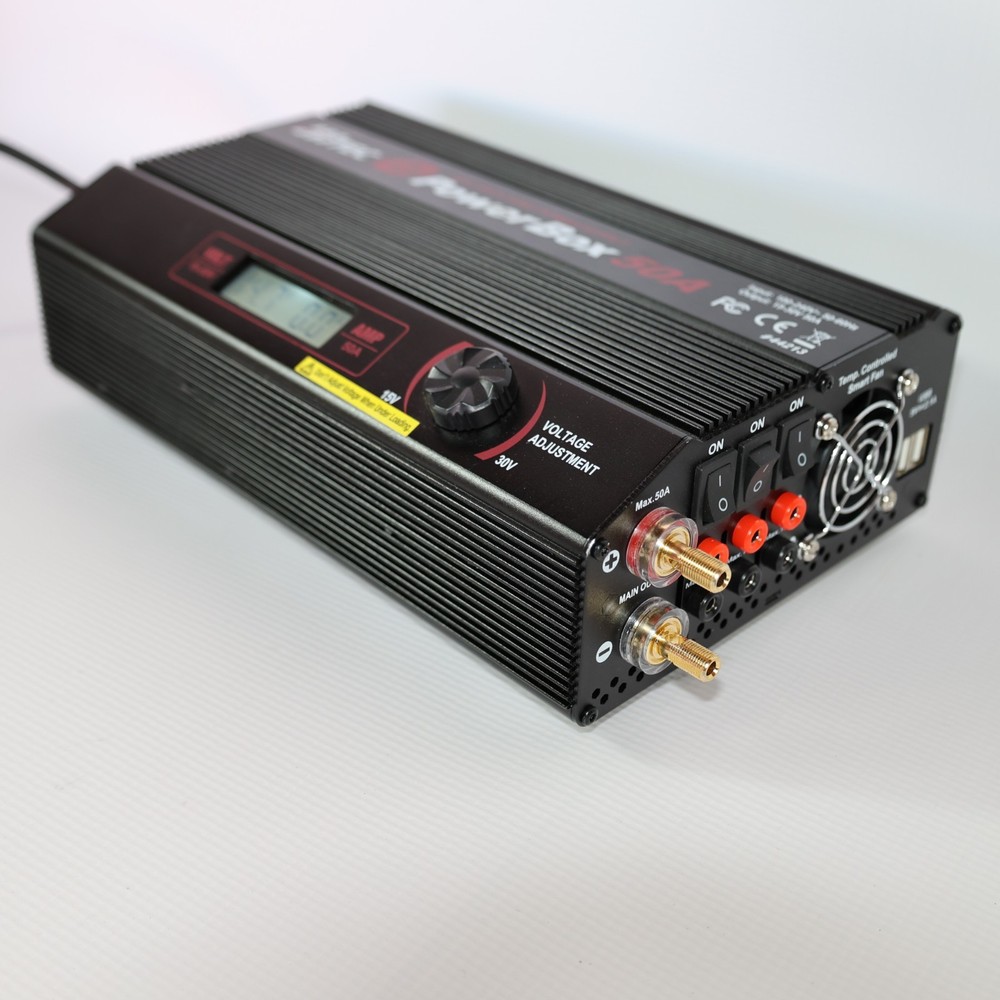 HITEC ePower Box 50A Adjustable AC/DC Stabilized Power Supply Battery Charging