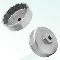 Oil Filter Wrench, Heavy Duty 74mm 14 Flutes Oil Filter Cap Wrenches Removal Too