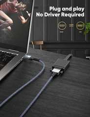 Capshi HDMI a to DVI Adapter Cable, High-Speed Gold-Plated Plug 6 Ft