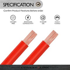 25ft 18GA Gauge AWG Primary Wire Turn On Cable Hook Up Remote Red OFC Copper Car