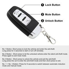 Car Keyless Entry Engine Start Alarm System Kit Push Button Remote Start Stop