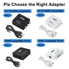HDMI Adapter for PS3 VCR DVD | 1080P RCA to AV Converter
