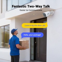 ANNKE 5MP Audio POE Security IP Camera 3K Outdoor Color Night AI Human Detection