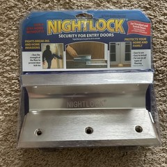 NEW Nightlock Security Lock Silver Finish – Standard & French Doors – FREE SHIP