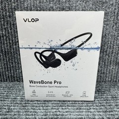 VLOP WaveBone Pro Bone Conduction Bluetooth Neckband Headphones Black Waterproof