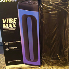 BOSBOS Vibe Max Portable Wireless Bluetooth Party Speaker Black/Blue AUX Alexa
