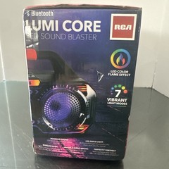RCA Lumi Core Sound Blaster 7 Color Light Up Boom Box New In Box Bluetooth