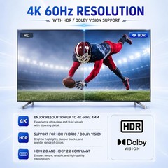 4K HDMI Splitter 1×4 Dolby Vision HDCP2.2 JTECH-4KSP4