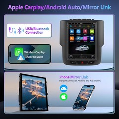 For Dodge Ram 1500 2500 3500 2013-2018 Android 14 Car Radio GPS CarPlay 2GB+32GB