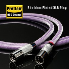 Pair XLR Cable OCC Copper Silver Plated 3pin XLR Balanced Connector Audio Cable