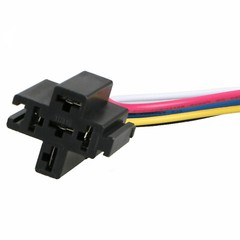 5 Pack 12V 30/40 Amp 5-Pin SPDT Automotive Relay w/ Wires & Harness Socket Set
