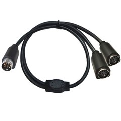 Mini DIN 8-Pin 8pin Splitter Y Adapter Cable Audio Video Cord S-video Extender