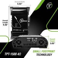 1x Timpano TPT-1500 4 Ohm Brazilian Amplifier 1600W RMS Car Audio Digital Amp