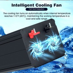 12000W Car Power Inverter DC 12V To AC 110V Sine Wave RV Boat Converter LCD