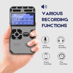 Rechargeable LCD Digital Audio Sound Voice Recorder Dictaphone MP3 Player