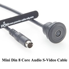 Plinkwirekb Mini DIN 8 Pin Male to Female Extension Cable Flush Panel Mount M…