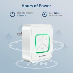 Upgraded 108 Db Power Outage Alarm with Tri-Color LED for Freezer & CPAP Safety
