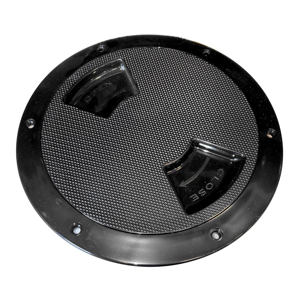 Sea-Dog Textured Quarter Turn Deck Plate – Black – 8″ SEA-DOG LINE 336187-1 Exp