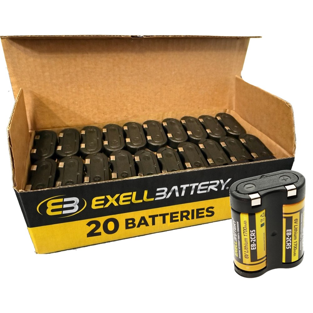 20x 6V 1700mAh 2CR5 Photo Lithium Battery Compatible With DL245 EL2CR5 2CR5M