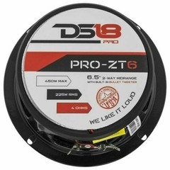4 x 6.5″ 2Way Midrange Loudspeaker w/ Built-in Tweeter 1800W 4 ohm DS18 PRO-ZT6