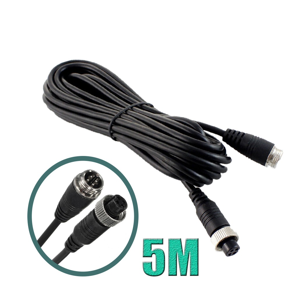 5M/10M/20M Car Video 4Pin Extension Cable FOR HD Backup Camera TRUCK RV MONITOR