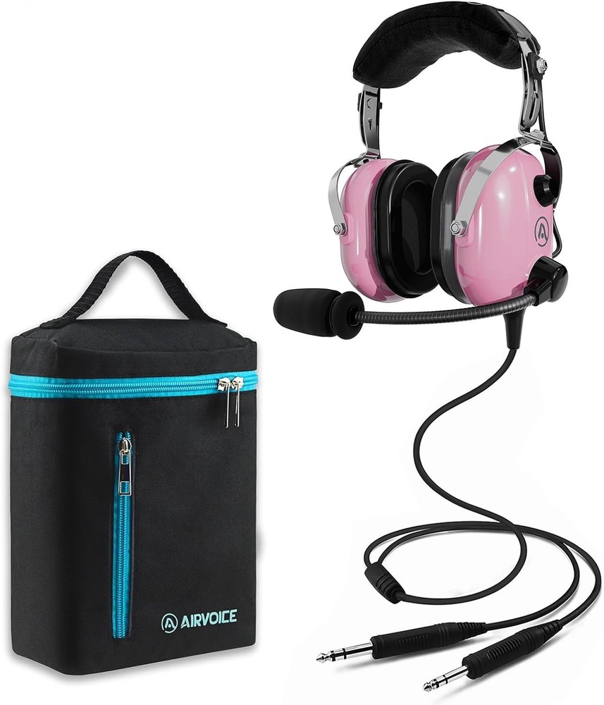 viation Headset for Pilots with Mono Sound and Passive Noise Cancellation, PNR A
