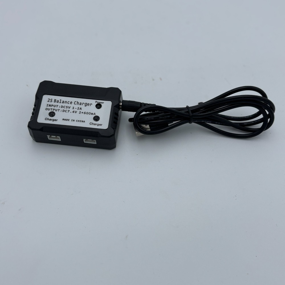 Vintage 2S Balance Charger In: DC5V 1-2A Out: DC7.4V 2*600mA GUARANTEED