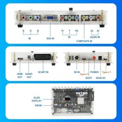 GBSC Pro Video Converter Scart/RGB/YPBPR/VGA/AV/SV to HDMI-compatible Video New