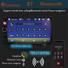 7″ Double Din Car Stereo IOS/Android MP5 Player FM GPS Navigation Bluetooth+CAM