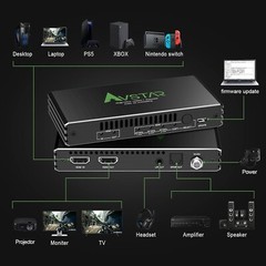 Avstar 4K@120Hz HDMI 2.1 Audio Extractor Audio Converter, Stereo 3.5mm New