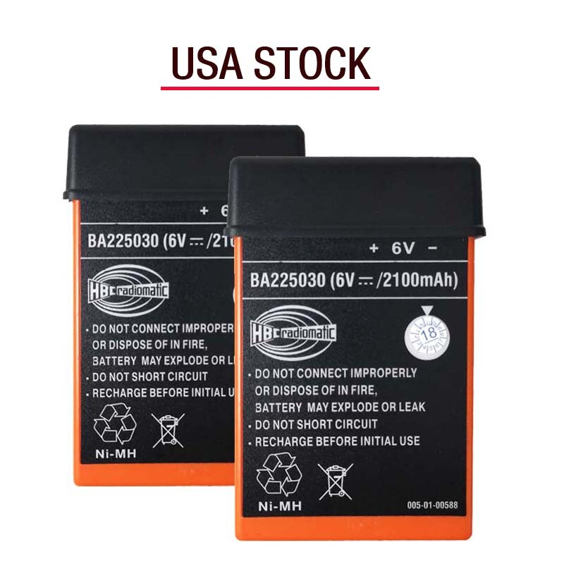 2x BA225030 6V Ni-Mh Battery 2100mAh For HBC Pump Truck Remote Control *US STOCK