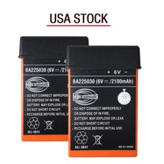 2x BA225030 6V Ni-Mh Battery 2100mAh For HBC Pump Truck Remote Control *US STOCK