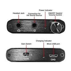Stereo Preamplifier for MP3 MP4 Phones Digital Players 16-300Ω Headset
