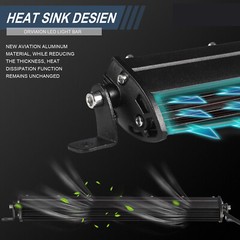 12″ inch 450W LED Work Light Bar Combo Spot Flood Driving Off Road SUV Boat ATV