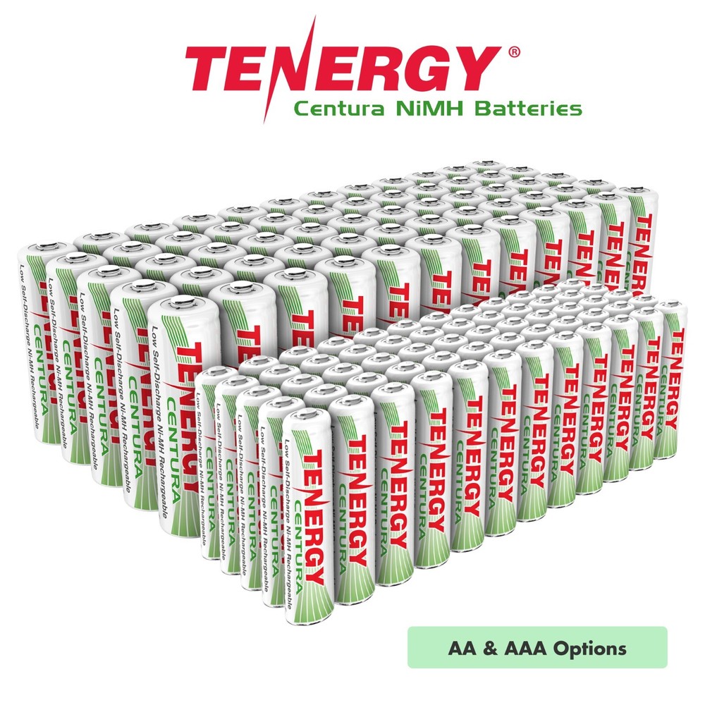 Tenergy CENTURA AA AAA 2000mAh 800mAh NiMH Rechargeable Batteries 1.2V Lot