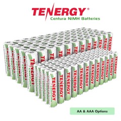Tenergy CENTURA AA AAA 2000mAh 800mAh NiMH Rechargeable Batteries 1.2V Lot