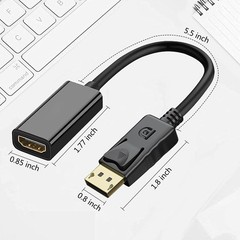 Displayport Male to HDMI Female Cable Converter Adapter for PCLaptop Desktop LOT
