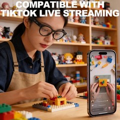 AI Smart Glasses 800W Camera Live Video Recorder Real-Time Translation f android