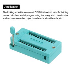 4Pcs Universal IC Test ZIF Socket 24 Pin 2.54mm Pitch