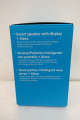Amazon Echo Spot Smart Alarm Clock with Vibrant Sound and Alexa, Blue