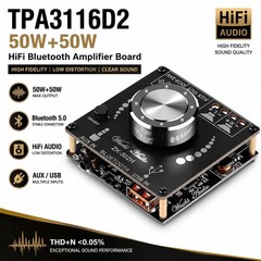 Bluetooth Stereo Amplifier Board Class D Audio Amp Module AUX USB Speakers DIY