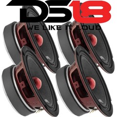 4 DS18 PRO-X6.4BM 2000W Max 6.5″ Midrange Speakers Loudspeaker With Bullet 4 Ohm
