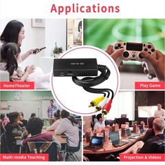 HDMI to AV Composite RCA Converter Adapter Video Audio Converter