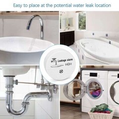 Automatic WaterLeak Detector 90Db Water Sensor Alarm Flood Detector for Basement