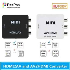 RCA MINI AV2 to HDMI Converter Adapter For Gamecube 1080P HD To TV Audio