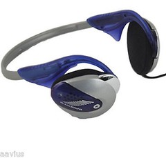 Aiwa HPAJ40 Adjustable Neckband Running Jogging Headphones for Phones CD DVD MP3