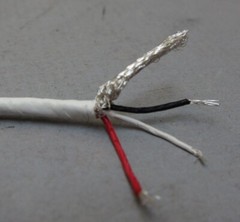 10 feet Shielded Silver Plated Copper PTFE (Teflon) Wire 3 Twisted 26 AWG Wires