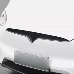 Front Grille Insert Trim Compatible With Tesla Model X 2020 2019 Carbon Fiber